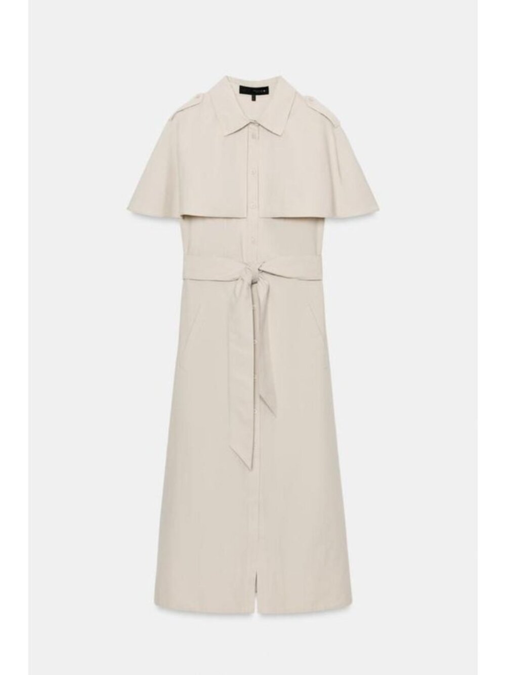 ZARA ZW COLLECTION CAPE SHIRT DRESS